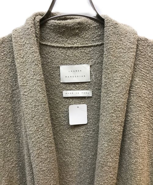 Lauren Manoogian（ローレン マヌージアン）Lauren Manoogian (ローレン マヌージアン) ニットガウン ブラウン サイズ:Sの古着・服飾アイテム