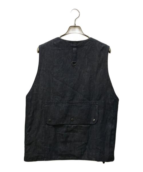 norbr by hiroshi nozawa（ノービットバイヒロシノザワ）norbr by hiroshi nozawa (ノービットバイヒロシノザワ) プルオーバーベスト ブルー サイズ:Mの古着・服飾アイテム