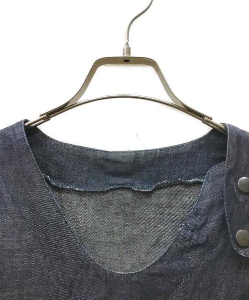 norbr by hiroshi nozawa（ノービットバイヒロシノザワ）norbr by hiroshi nozawa (ノービットバイヒロシノザワ) プルオーバーベスト ブルー サイズ:Mの古着・服飾アイテム