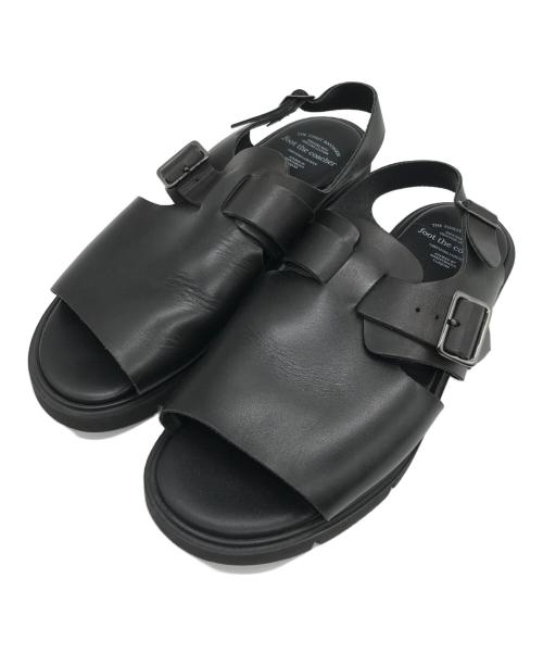 foot the coacher（フットザコーチャー）foot the coacher (フットザコーチャー) OPEN TOE SANDAL ブラック サイズ:8の古着・服飾アイテム