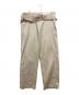 MAISON EUREKA（メゾンエウレカ）の古着「ベルトパンツ」｜ブラウン
