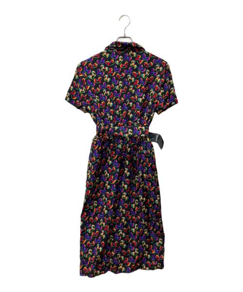 FENDI（フェンディ）FENDI (フェンディ) オールドホースプリントシルクワンピース ブラック サイズ:SIZE 44の古着・服飾アイテム