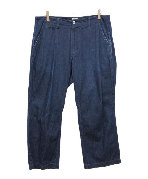 POST O'ALLS（ポストオーバーオールズ）POST O'ALLS (ポストオーバーオールズ) デニムパンツ インディゴ サイズ:Lの古着・服飾アイテム