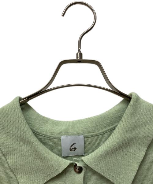 6(ROKU) BEAUTY&YOUTH（ロク ビューティーアンドユース）6(ROKU) BEAUTY&YOUTH (ロク ビューティーアンドユース) コットンニット グリーン サイズ:記載なしの古着・服飾アイテム