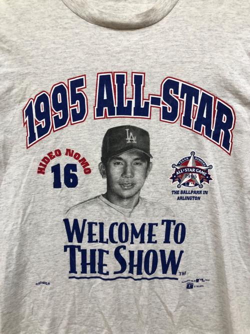 NUTMEG（ナツメグ）NUTMEG (ナツメグ) 野茂英雄 Tシャツ グレー サイズ:Lの古着・服飾アイテム