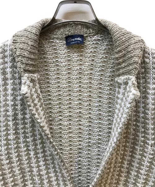 Drumohr（ドルモア）Drumohr (ドルモア) ニットジャケット ベージュ サイズ:50の古着・服飾アイテム