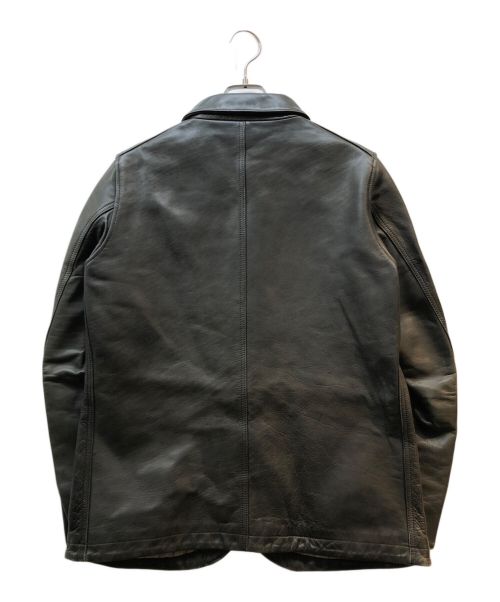 Y'2 leather（ワイツーレザー）Y'2 leather (ワイツーレザー) ホースハイドカーコート グレー サイズ:40の古着・服飾アイテム