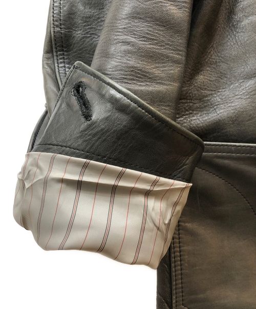 Y'2 leather（ワイツーレザー）Y'2 leather (ワイツーレザー) ホースハイドカーコート グレー サイズ:40の古着・服飾アイテム