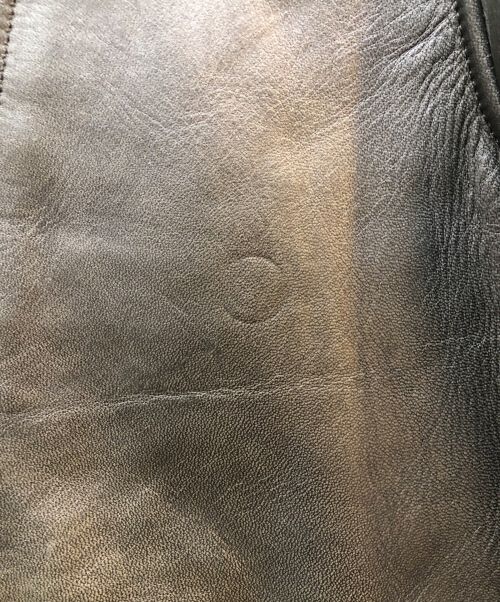 Y'2 leather（ワイツーレザー）Y'2 leather (ワイツーレザー) ホースハイドカーコート グレー サイズ:40の古着・服飾アイテム