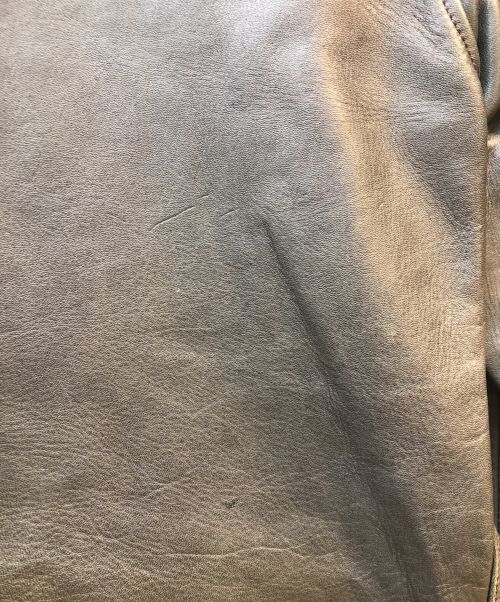 Y'2 leather（ワイツーレザー）Y'2 leather (ワイツーレザー) ホースハイドカーコート グレー サイズ:40の古着・服飾アイテム