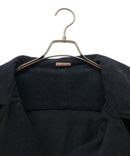 KAPITAL（キャピタル）KAPITAL (キャピタル) ドルマンベロアコート ブラック サイズ:Sの古着・服飾アイテム