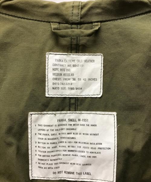 HOUSTON（ヒューストン）HOUSTON (ヒューストン) モッズコート グリーン サイズ:MEDIUM REGULARの古着・服飾アイテム