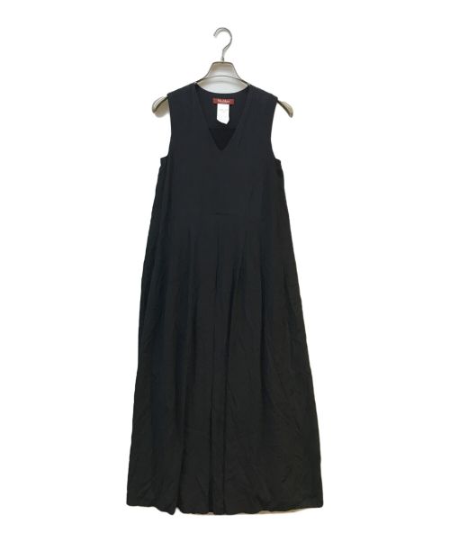 Max Mara Studio（マックスマーラ ストゥディオ）MAX MARA STUDIO (マックスマーラ ストゥディオ) マキシノースリーブワンピース ブラック サイズ:Ｓの古着・服飾アイテム