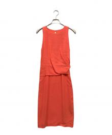 MaxMara（マックスマーラ）の古着「ノースリーブワンピース」｜レッド