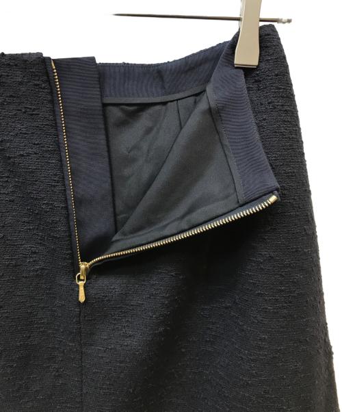 DRAWER（ドゥロワー）Drawer (ドゥロワー) ツイードAラインスカート ネイビー サイズ:Ｓの古着・服飾アイテム