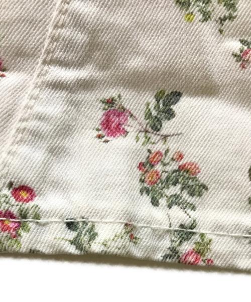 Vivienne Westwood ANGLOMANIA（ヴィヴィアンウエストウッドアングロマニア）Vivienne Westwood ANGLOMANIA (ヴィヴィアンウエストウッドアングロマニア) LEE (リー) フラワープリントトラウザーパンツ ホワイト サイズ:SIZE 81cm (W32)の古着・服飾アイテム