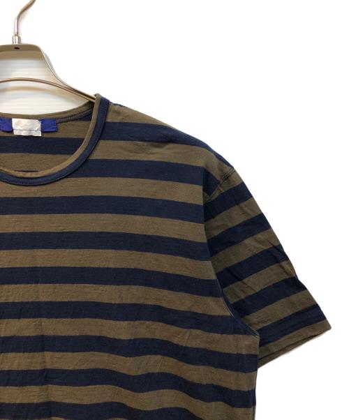 COMME des GARCONS JUNYA WATANABE MAN（コム デ ギャルソン ジュンヤ ワタナベ マン）COMME des GARCONS JUNYA WATANABE MAN (コム デ ギャルソン ジュンヤ ワタナベ マン) 綿ボーダー天竺 ブラウン サイズ:Ⅼの古着・服飾アイテム