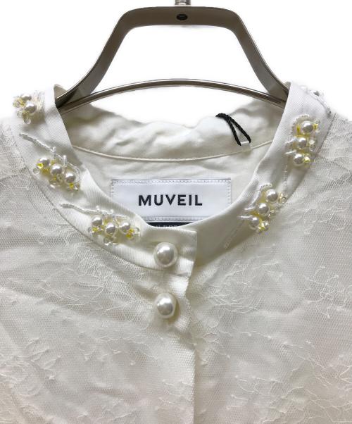MUVEIL（ミュベール）MUVEIL (ミュベール) レースワンピース ホワイト サイズ:Mの古着・服飾アイテム