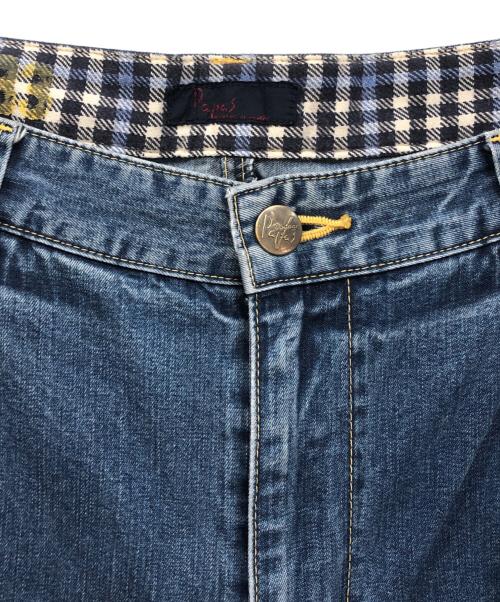 PAPAS（パパス）PAPAS (パパス) 2タックデニムパンツ インディゴ サイズ:34の古着・服飾アイテム