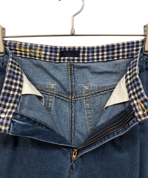 PAPAS（パパス）PAPAS (パパス) 2タックデニムパンツ インディゴ サイズ:34の古着・服飾アイテム