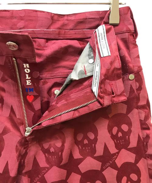 MARK&LONA（マークアンドロナ）MARK&LONA (マークアンドロナ) ゴルフウェア(パンツ) レッド サイズ:Mの古着・服飾アイテム