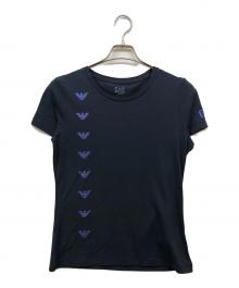 EA7（イーエーセブン）の古着「プリントTシャツ」｜ネイビー