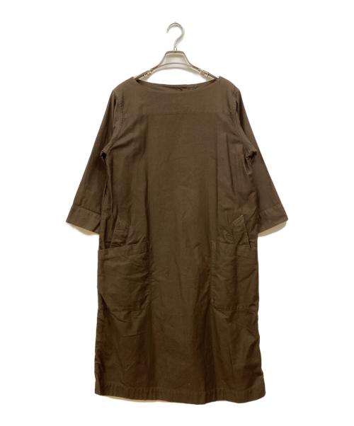 MHL（エムエイチエル）MHL (エムエイチエル) ブラウスワンピース ブラウン サイズ:Ⅿの古着・服飾アイテム