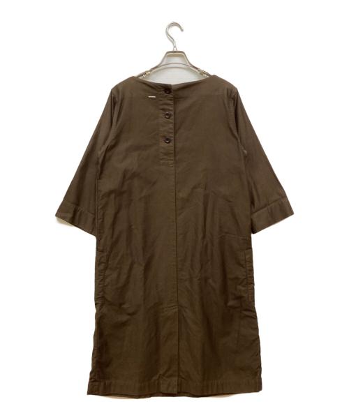 MHL（エムエイチエル）MHL (エムエイチエル) ブラウスワンピース ブラウン サイズ:Ⅿの古着・服飾アイテム