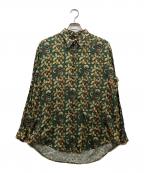 PAUL SMITHポールスミス）の古着「コットン総柄シャツ」｜グリーン