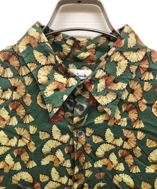 PAUL SMITH（ポールスミス）Paul Smith (ポールスミス) コットン総柄シャツ グリーン サイズ:Ⅼの古着・服飾アイテム