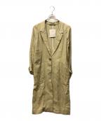 TELAテラ）の古着「リネン混コート」｜ブラウン