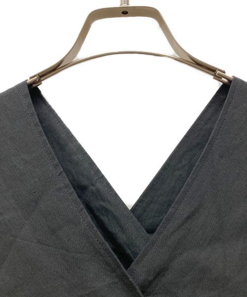 HYKE（ハイク）HYKE (ハイク) LINEN MAXI DRESS ブラック サイズ:SIZE 1の古着・服飾アイテム