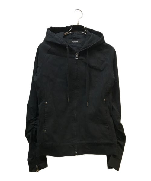 1PIU1UGUALE3 RELAX（ウノピゥウノウグァーレトレ リラックス）1piu1uguale3 relax (ウノピゥウノウグァーレトレ リラックス) ジップパーカー ブラック サイズ:Mの古着・服飾アイテム