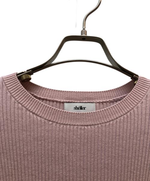 sheller（シェリエ）sheller (シェリエ) バックレースアップニットトップス ピンク サイズ:Fの古着・服飾アイテム