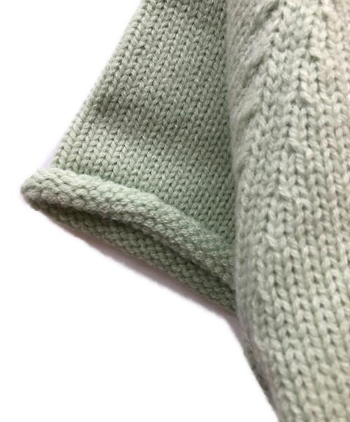 sheller（シェリエ）sheller (シェリエ) カットオフハーフスリーブセーター ミント サイズ:Fの古着・服飾アイテム