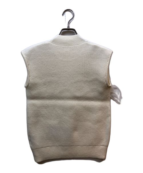 sheller（シェリエ）sheller (シェリエ) フェザーファータートルニット ホワイト サイズ:Fの古着・服飾アイテム