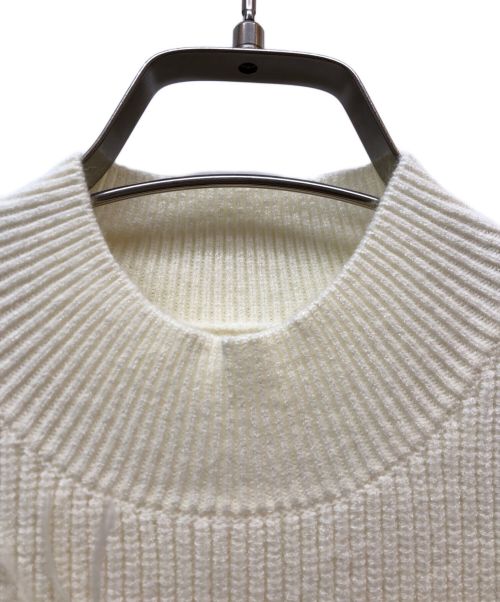 sheller（シェリエ）sheller (シェリエ) フェザーファータートルニット ホワイト サイズ:Fの古着・服飾アイテム