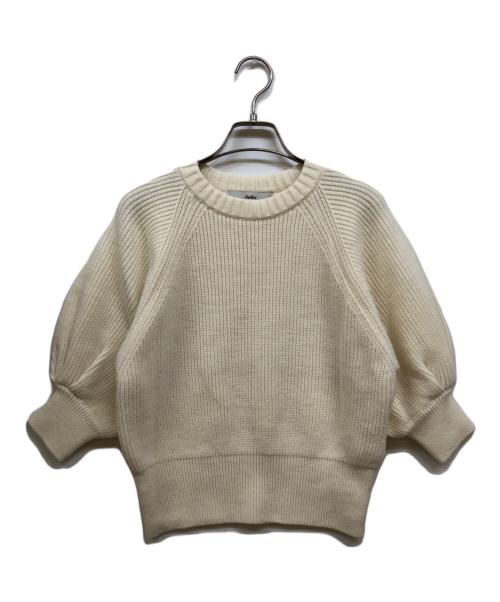 sheller（シェリエ）sheller (シェリエ) ハーフパフスリーブニット ホワイト サイズ:FREE 未使用品の古着・服飾アイテム