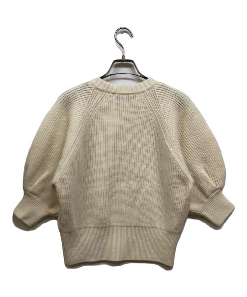 sheller（シェリエ）sheller (シェリエ) ハーフパフスリーブニット ホワイト サイズ:FREE 未使用品の古着・服飾アイテム