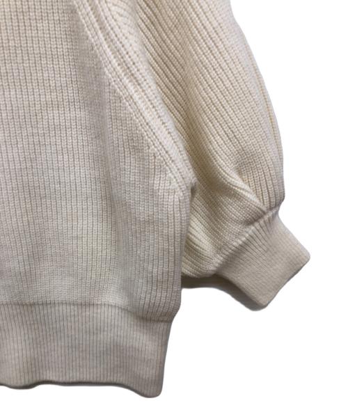 sheller（シェリエ）sheller (シェリエ) ハーフパフスリーブニット ホワイト サイズ:FREE 未使用品の古着・服飾アイテム