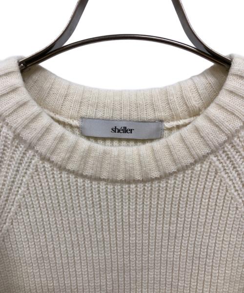 sheller（シェリエ）sheller (シェリエ) ハーフパフスリーブニット ホワイト サイズ:FREE 未使用品の古着・服飾アイテム