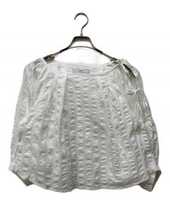 中古・古着通販】TWILL (ツイル) ラウンドペプラムボリュームブラウス