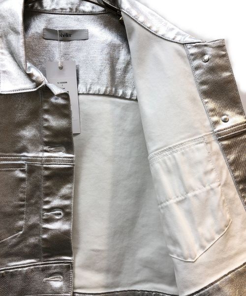 sheller（シェリエ）sheller (シェリエ) シルバーデニム ジャケット シルバー サイズ:FREEの古着・服飾アイテム