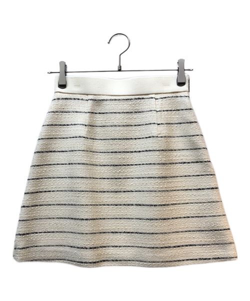 sheller（シェリエ）sheller (シェリエ) ペンシルストライプスカート ベージュ サイズ:Mの古着・服飾アイテム