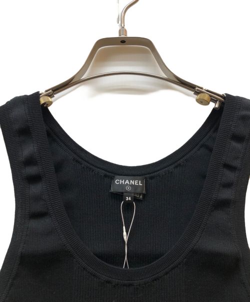 CHANEL（シャネル）CHANEL (シャネル) ココマークノースリーブカットソー ブラック サイズ:Mの古着・服飾アイテム