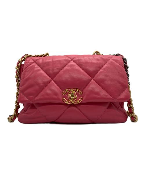 CHANEL（シャネル）CHANEL (シャネル) 19ディズヌフマトラッセショルダーバッグ ピンクの古着・服飾アイテム