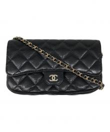 CHANEL（シャネル）の古着「ミニマトラッセチェーンウォレット」｜ブラック