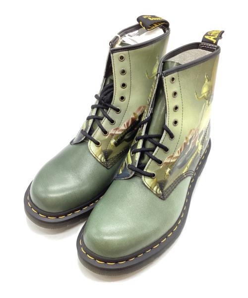 Dr.Martens（ドクターマーチン）Dr.Martens (ドクターマーチン) 8ホールブーツ グリーン サイズ:43の古着・服飾アイテム