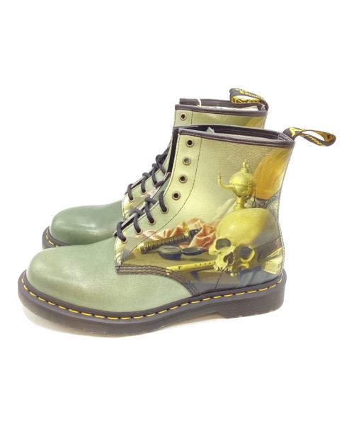 Dr.Martens（ドクターマーチン）Dr.Martens (ドクターマーチン) 8ホールブーツ グリーン サイズ:43の古着・服飾アイテム
