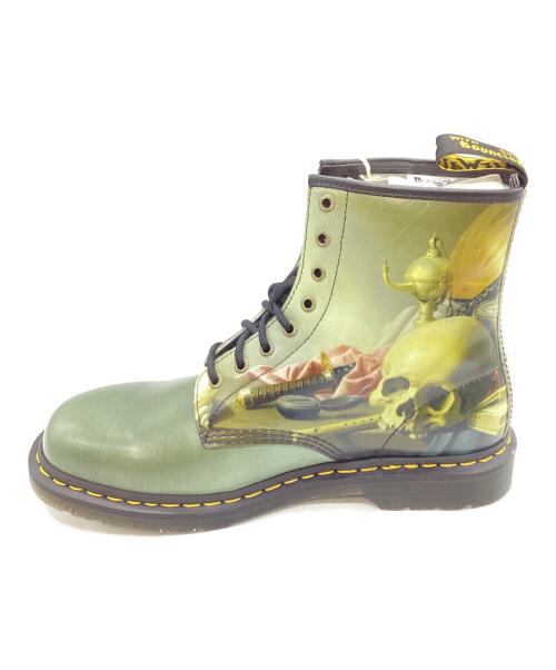 Dr.Martens（ドクターマーチン）Dr.Martens (ドクターマーチン) 8ホールブーツ グリーン サイズ:43の古着・服飾アイテム